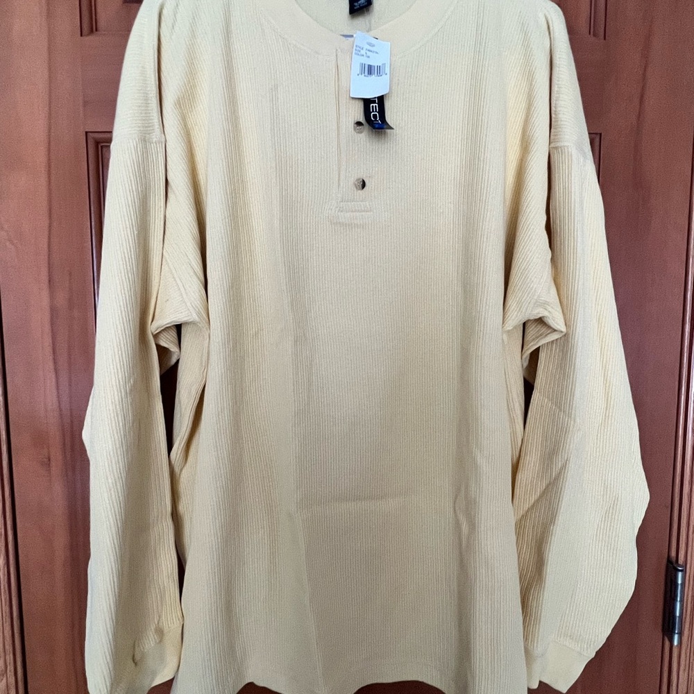 Architect Cream Ribbed Button-Up Shirt - Picture 3 of 7